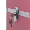 vidaXL Chariot de maquillage Aluminium Rose