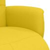 vidaXL Fauteuil inclinable avec repose-pieds jaune clair tissu