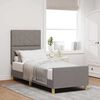 vidaXL Cadre de lit avec t&ecirc;te de lit Taupe 80 x 200 cm tissu