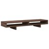 vidaXL Support de moniteur chêne marron 100x27x15 cm bois d'ingénierie