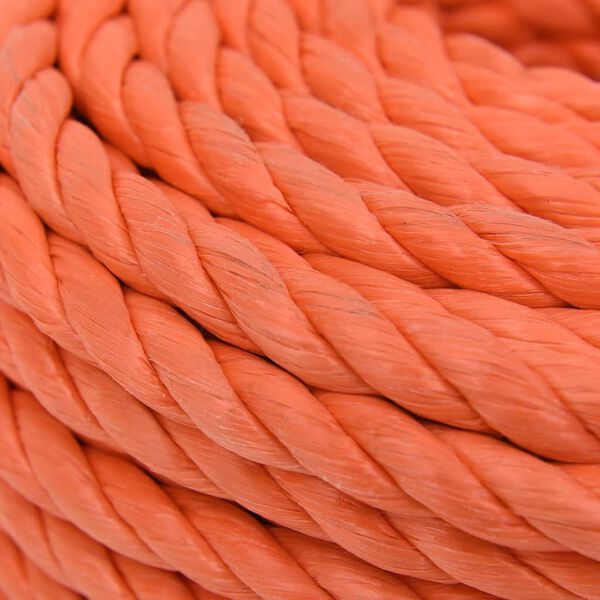 vidaXL Corde de travail Orange 24 mm 25 m Polypropyl&egrave;ne