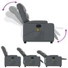vidaXL Fauteuil de massage inclinable gris similicuir
