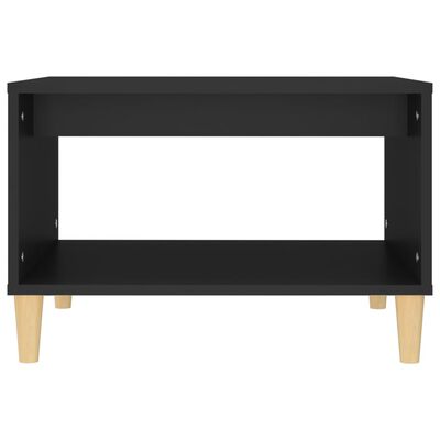 vidaXL Table basse Noir 60x50x40 cm Bois d'ingénierie