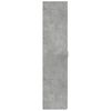 vidaXL Buffet haut gris béton 50x42,5x185 cm bois d'ingénierie