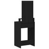 vidaXL Table de Toilette Ch&ecirc;ne noir 50 x 41 x 140 cm Bois d'ing&eacute;nierie