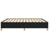 vidaXL Cadre de lit sans matelas noir 180x200 cm tissu