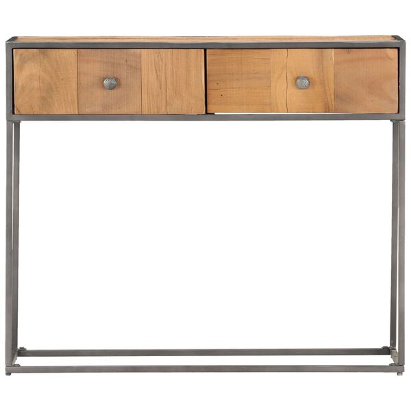 vidaXL Table console 90x30x75 cm Bois de récupération massif