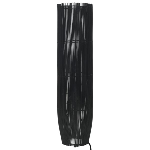 vidaXL Lampadaire sur pied Osier Noir 61 cm E27