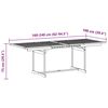 vidaXL Ensemble &agrave; Manger de jardin 7pcs bois d'acacia solide textil&egrave;ne