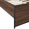 vidaXL Cadre de lit sans matelas ch&ecirc;ne marron 75x190 cm