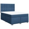 vidaXL Sommier &agrave; lattes de lit avec matelas Bleu 140x190 cm Tissu