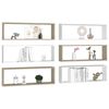 vidaXL &Eacute;tag&egrave;res cube murales 6 pcs Blanc/ch&ecirc;ne 80x15x26,5 cm