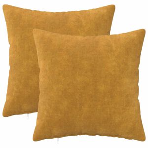 vidaXL Housse de coussin 2 pcs HEERLEN Jaune 30 x 30 cm
