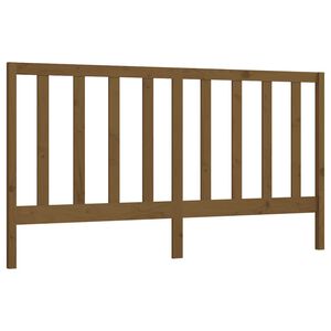 vidaXL T&ecirc;te de lit Marron miel 206x4x100 cm Bois massif de pin