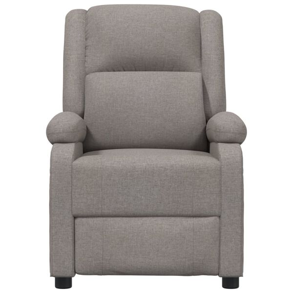 vidaXL Fauteuil inclinable &eacute;lectrique Taupe Tissu