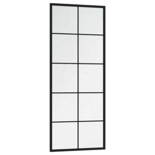 vidaXL Miroirs muraux 2 pcs noir 100x40 cm m&eacute;tal