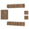 vidaXL Ensemble de meubles TV 8 pcs Ch&ecirc;ne fum&eacute; Bois d'ing&eacute;nierie