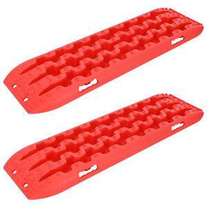 vidaXL Planche de traction 2 pc Rouge 106 x 30,5 x 7 cm Nylon renforc&eacute;