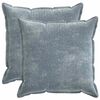 vidaXL Housse de coussin 2 pc HOUTEN Bleu clair 55 x 55 cm
