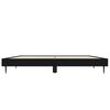 vidaXL Cadre de lit sans matelas noir 140x190 cm bois d'ing&eacute;nierie