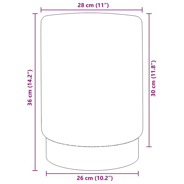 vidaXL Tabouret Vert moutarde et dor&eacute; Velours 28 x 36 cm