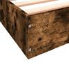 vidaXL Cadre de lit sans matelas ch&ecirc;ne fum&eacute; 90x190cm bois d'ing&eacute;nierie