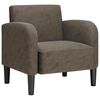vidaXL Chaise de canap&eacute; avec accoudoirs gris fonc&eacute; 54 cm similicuir