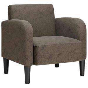 vidaXL Chaise de canap&eacute; avec accoudoirs gris fonc&eacute; 54 cm similicuir