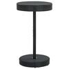 vidaXL Table de jardin Noir 60,5x106 cm R&eacute;sine tress&eacute;e