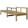 vidaXL Chaise longue 199,5x62x55 cm bois de pin imprégné