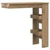 vidaXL Table de bar murale ch&ecirc;ne artisanal bois d'ing&eacute;nierie