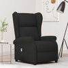 vidaXL Fauteuil inclinable &eacute;lectrique &agrave; oreilles noir tissu