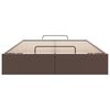 vidaXL Cadre de lit ottoman sans matelas marron 120x200 cm similicuir