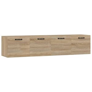 vidaXL Armoires murales 2 pcs Ch&ecirc;ne sonoma 60x36,5x35 cm