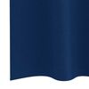 vidaXL Rideaux occultants avec anneaux 2 pcs Bleu fonc&eacute; 260 x 140 cm