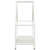 vidaXL Portant de bois chauffage blanc 60x25x60 cm