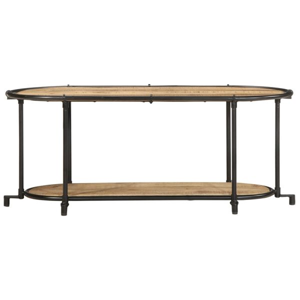 vidaXL Meuble TV 100x42x40 cm bois massif de manguier brut