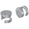 vidaXL &Eacute;crous &agrave; Verrou &agrave; Came 2 pc Argent&eacute; 12 x 10 mm M&eacute;tал