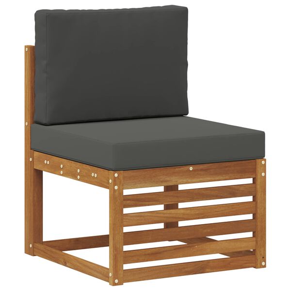 vidaXL Ensembles de canap&eacute;s avec coussin 5 pcs Naturel et Anthracite