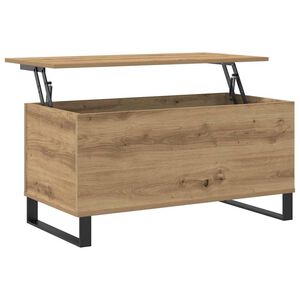 vidaXL Table basse ch&ecirc;ne artisanal 90x44,5x45 cm bois d'ing&eacute;nierie