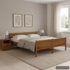 vidaXL Cadre de lit sans matelas pin massif marron miel 160x200 cm