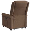 vidaXL Fauteuil de massage inclinable Marron Tissu