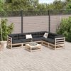 vidaXL Salon de jardin 7 pcs avec coussins bois de pin massif