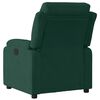 vidaXL Fauteuil inclinable &eacute;lectrique vert fonc&eacute; velours