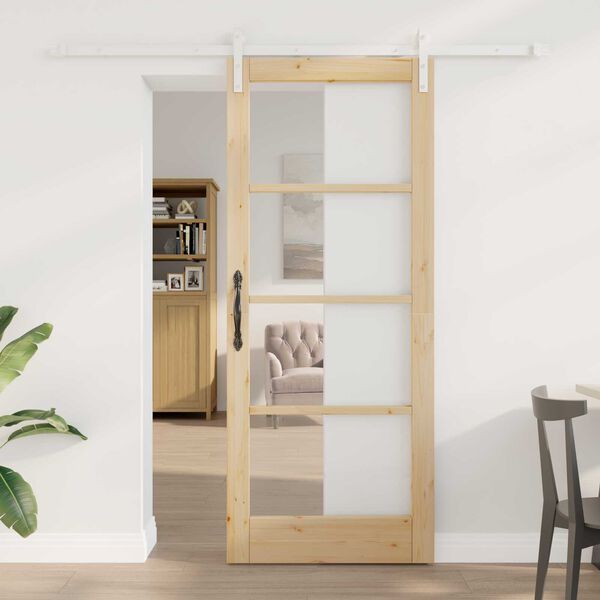 vidaXL Porte coulissante ORKDAL Naturel 83 x 202 cm