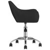 vidaXL Chaise pivotante de bureau Noir Tissu