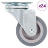 vidaXL 24 pcs Roulettes pivotantes 50 mm