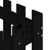 vidaXL Jardini&egrave;re avec design de cl&ocirc;ture noir 60x60x60 cm pin massif