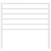 vidaXL T&ecirc;te de lit de remplacement m&eacute;tal blanc 90 cm