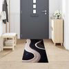 vidaXL Tapis de Cuisine Noir 300 x 60 cm Velours